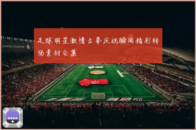 足球明星激情击拳庆祝瞬间精彩转场素材合集