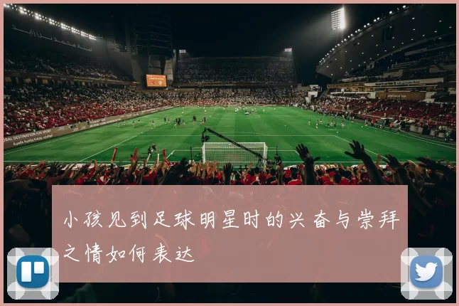 小孩见到足球明星时的兴奋与崇拜之情如何表达